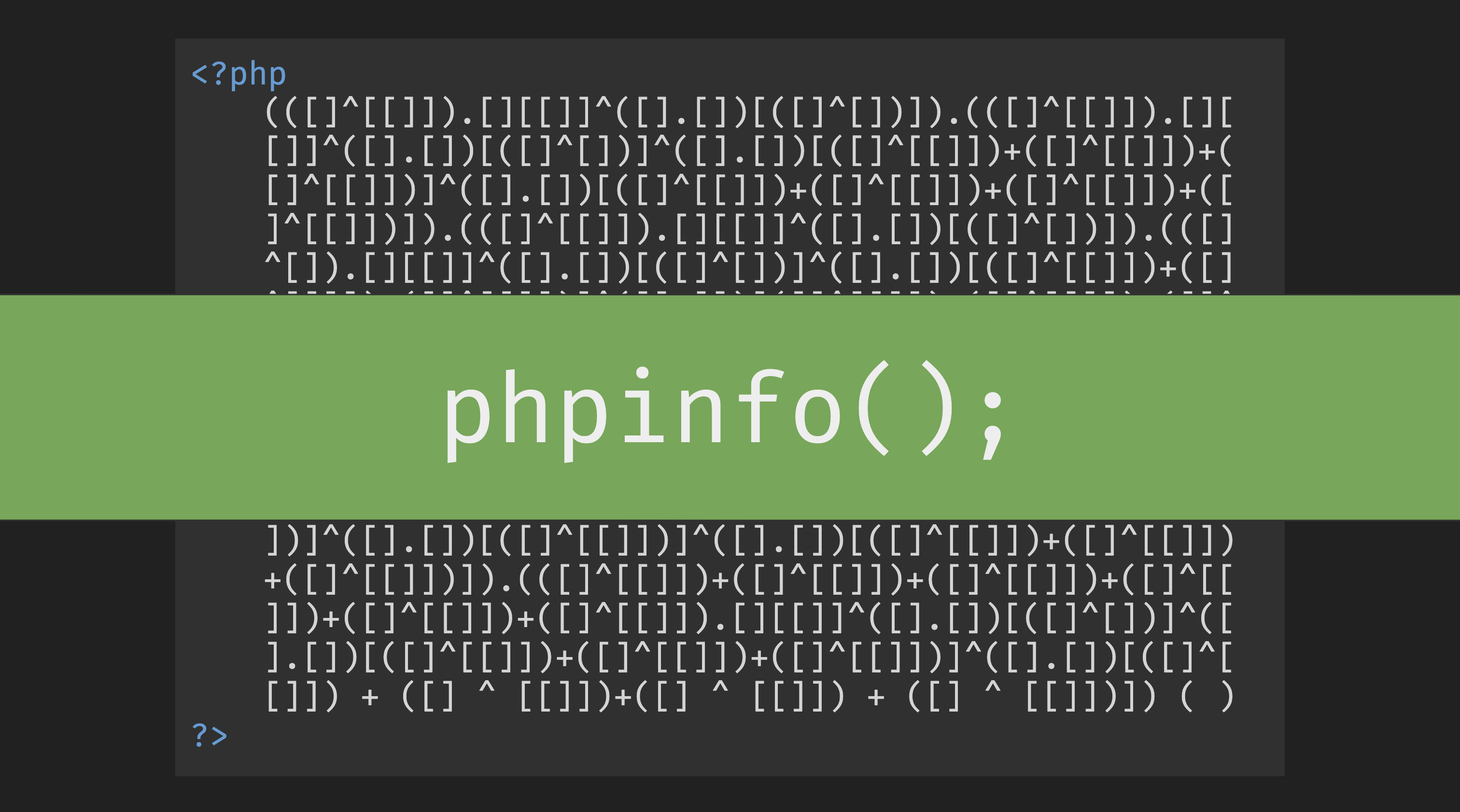 來聊聊自己寫的玩具：PHPFuck